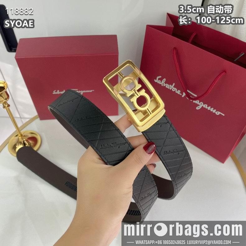 Ferragamo belt自动带 35mmX100-125cm 8L11