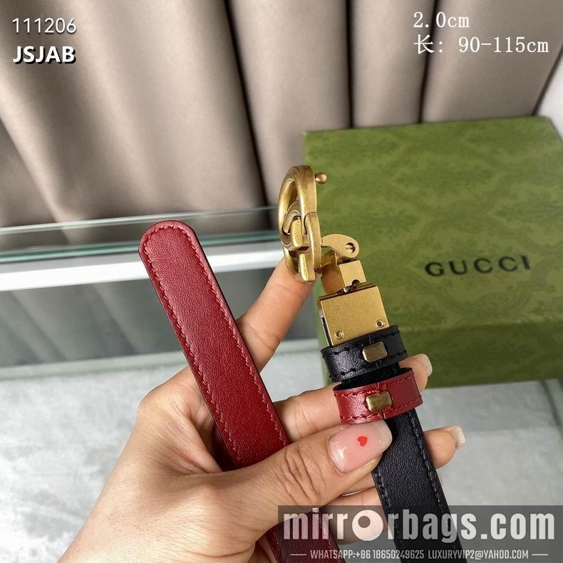 Gucci Belt 20mm 90-115cm 8L01