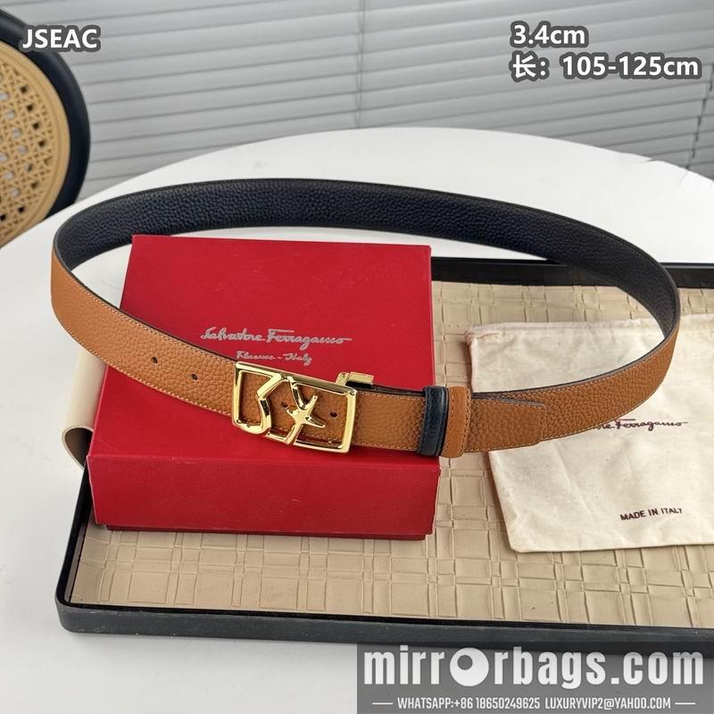 Ferragamo belt 34mmX105-125cm 8L17