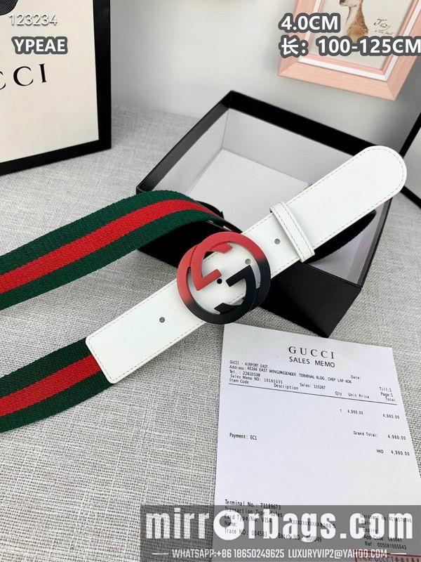Gucci belt 40mmX100-125cm 8L135