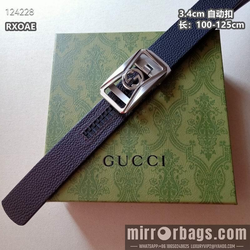 Gucci belt 34mmX100-125cm 8L20