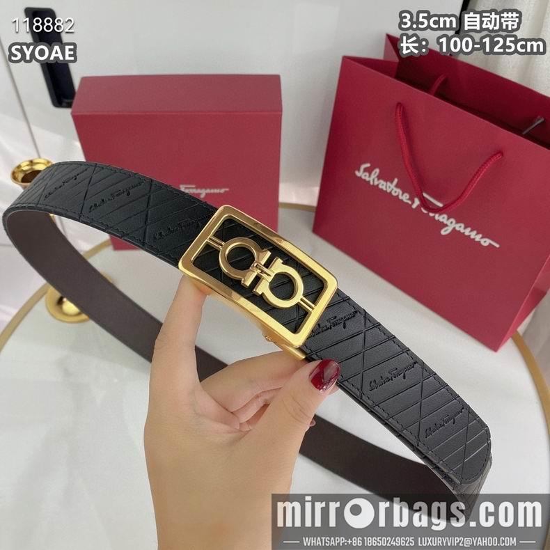 Ferragamo belt自动带 35mmX100-125cm 8L11