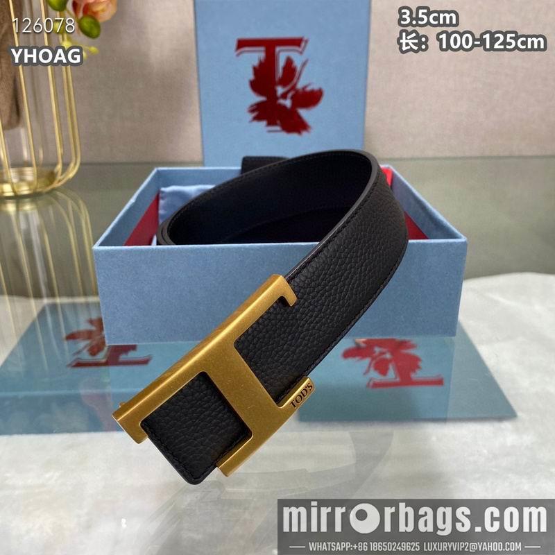 Tod's belt 35mmX100-125cm 8L07