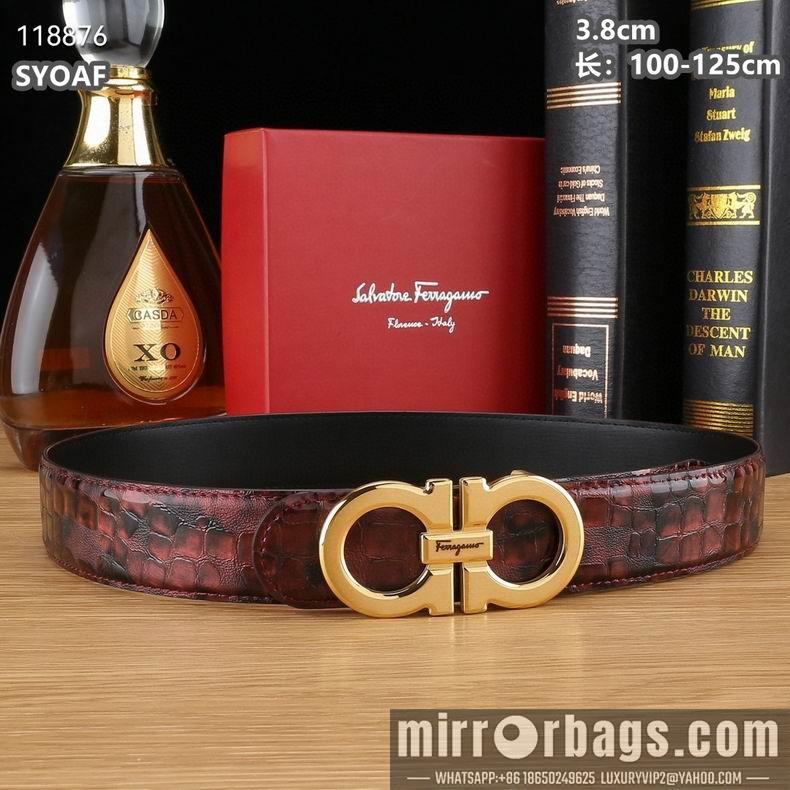Ferragamo belt 38mmX100-125cm 8L16