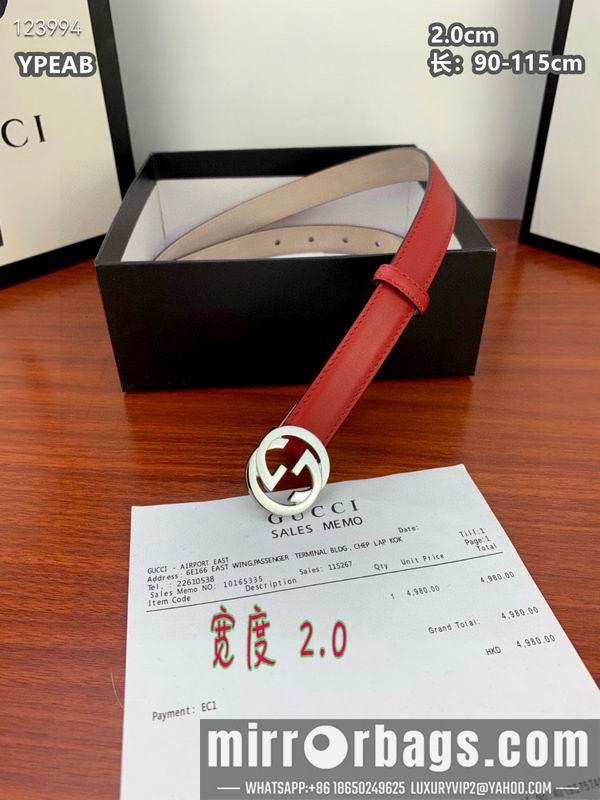 Gucci belt 20mmX90-115cm 8L24