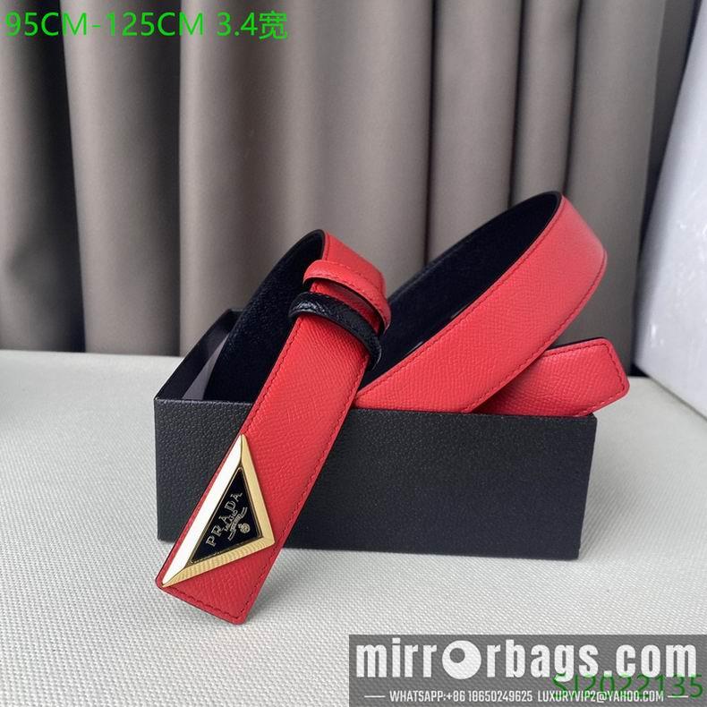 Prada Belt 34mmX95-125cm 7D03