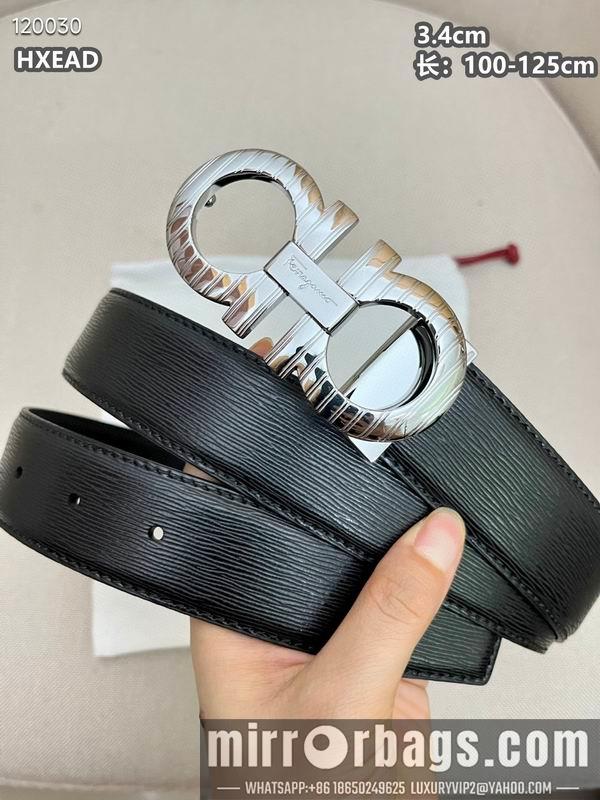 Ferragamo belt 34mmX100-125cm 8L03
