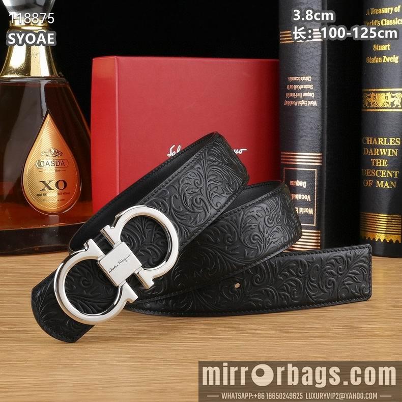 Ferragamo belt 38mmX100-125cm 8L13