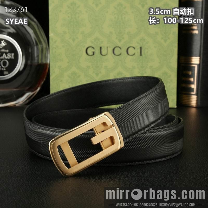 Gucci belt 35mmX100-125cm 8L49