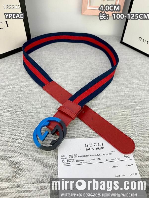 Gucci belt 40mmX100-125cm 8L135