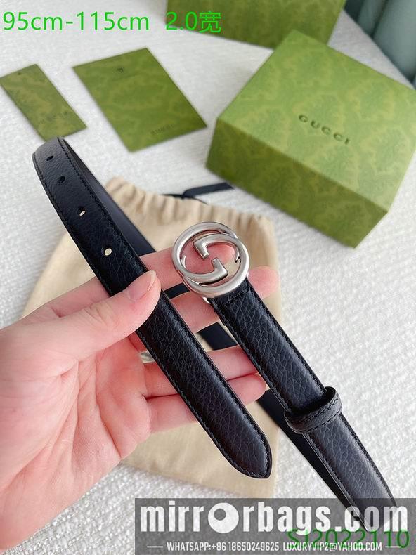 Gucci belt 20mmX95-115cm 7D01