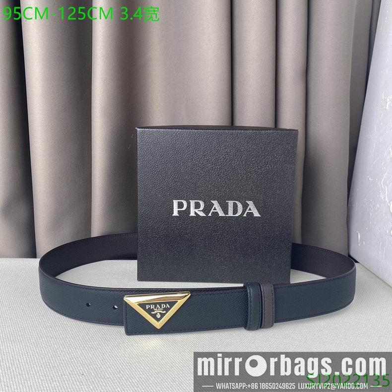 Prada Belt 34mmX95-125cm 7D02