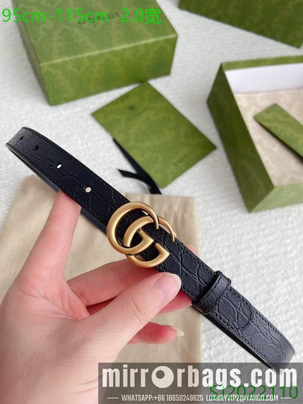 Gucci belt 20mmX95-115cm 7D03