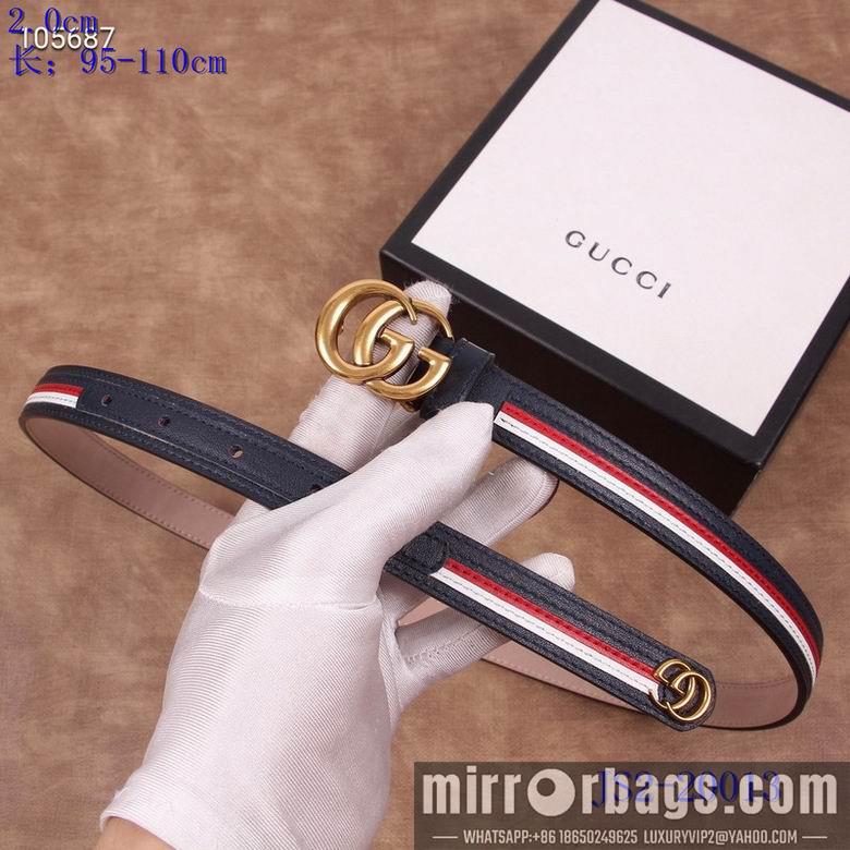 Gucci belt 20mm 95-110cm 8L02