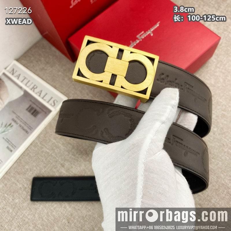 Ferragamo belt 38mmX100-125cm 8L19