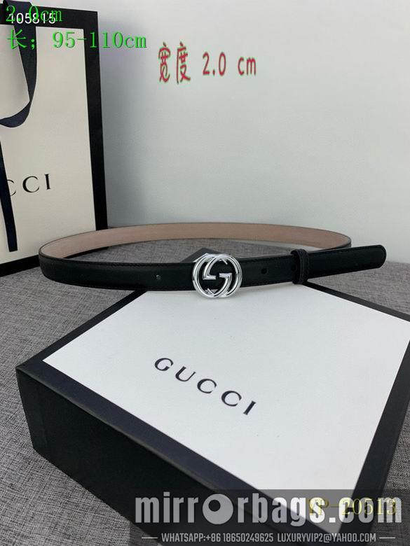 Gucci belt 20mm 95-110cm 8L01