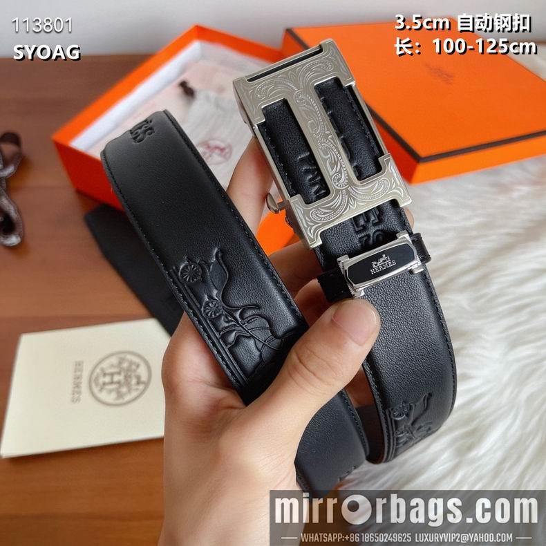 Hermes belt 自动钢扣35mmX100-125cm 8L082502