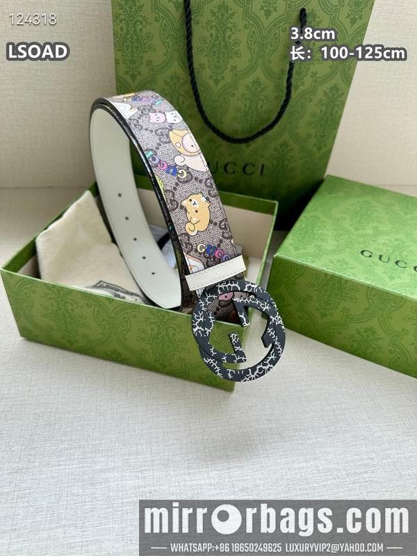 Gucci belt 38mmX100-125cm 8L32