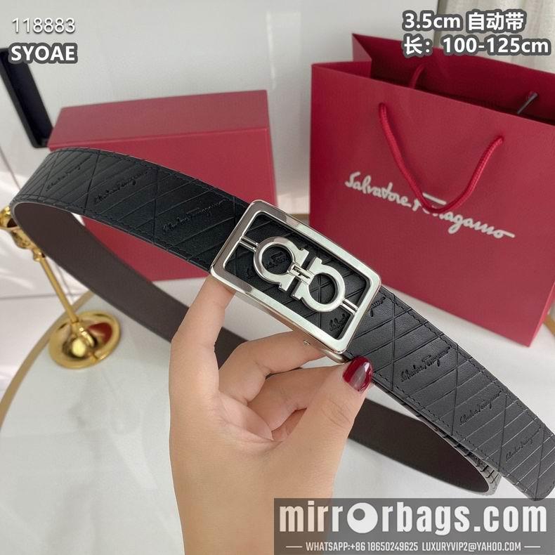 Ferragamo belt自动带 35mmX100-125cm 8L11