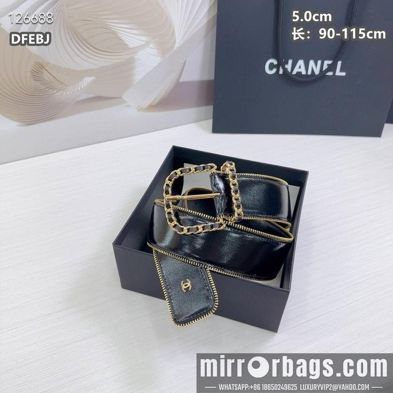 Chanel belt 50mmX90-115cm 8L01