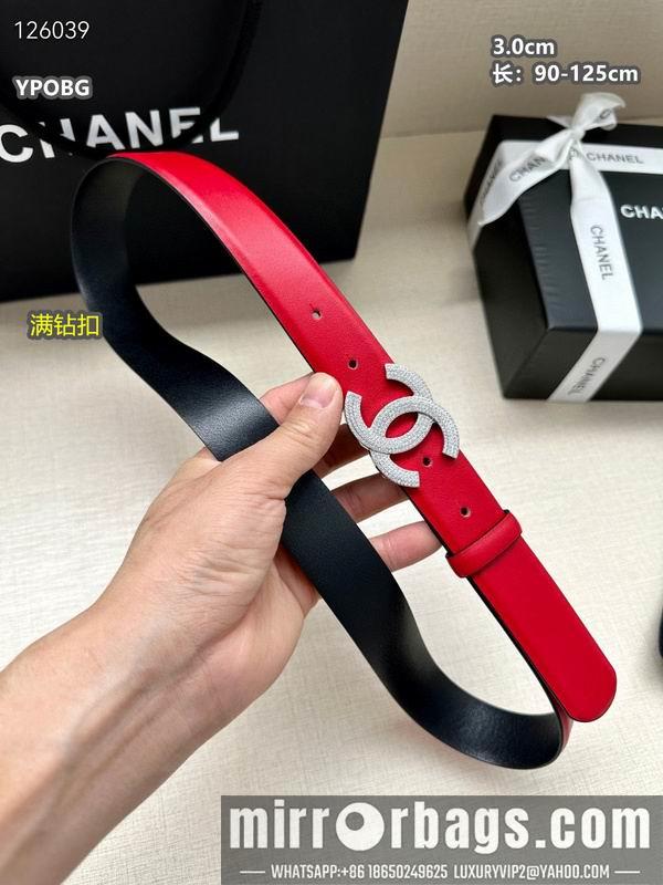 Chanel belt 30mmX90-125cm 8L11