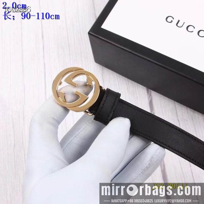 Gucci belt 20mm 90-110cm 8L01