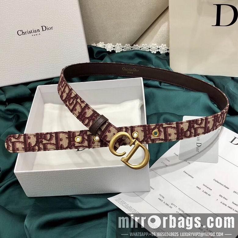 Dior Belt 20mmX95-110cm 7d12