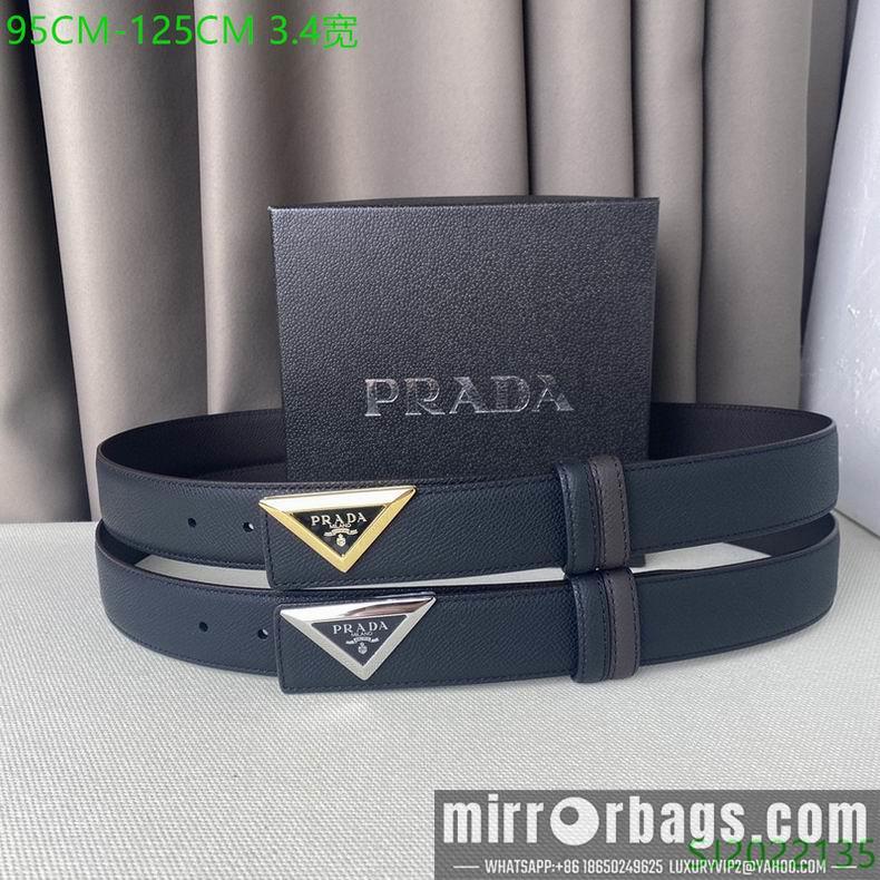 Prada Belt 34mmX95-125cm 7D02