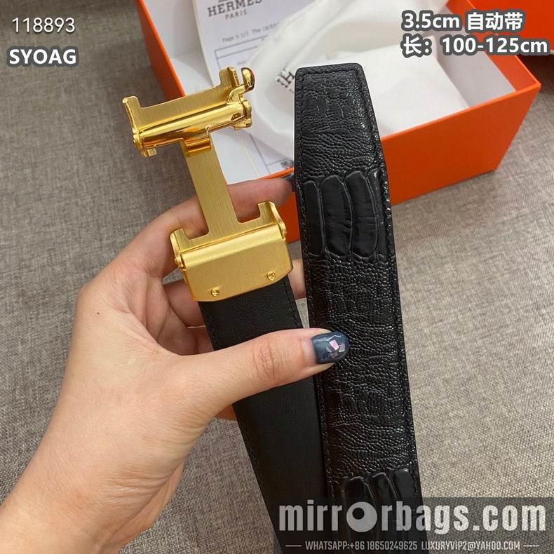 Hermes belt自动带 35mmX100-125cm 8L010801