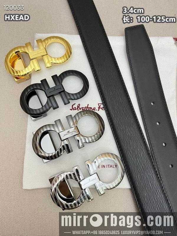 Ferragamo belt 34mmX100-125cm 8L03