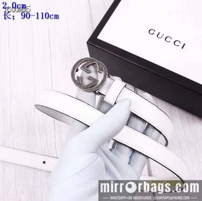 Gucci belt 20mm 90-110cm 8L01