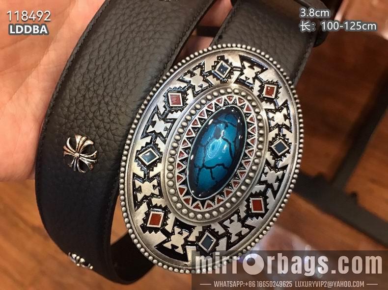 Chrome Hearts belt 38mmX100-125cm 8L13