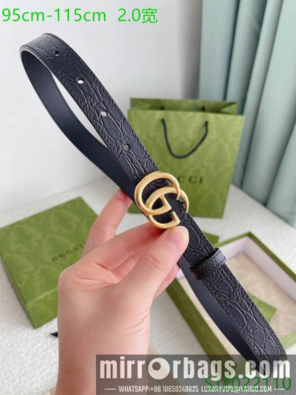 Gucci belt 20mmX95-115cm 7D03