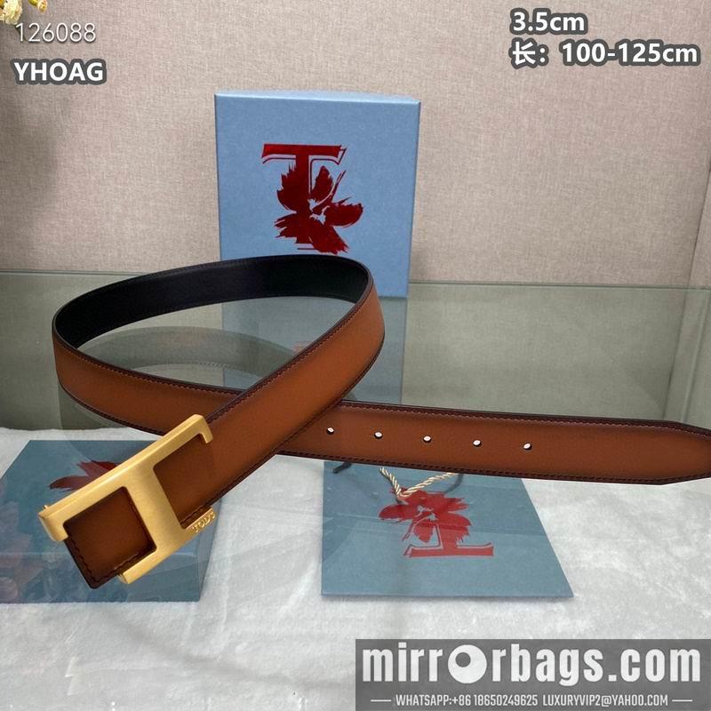 Tod's belt 35mmX100-125cm 8L05