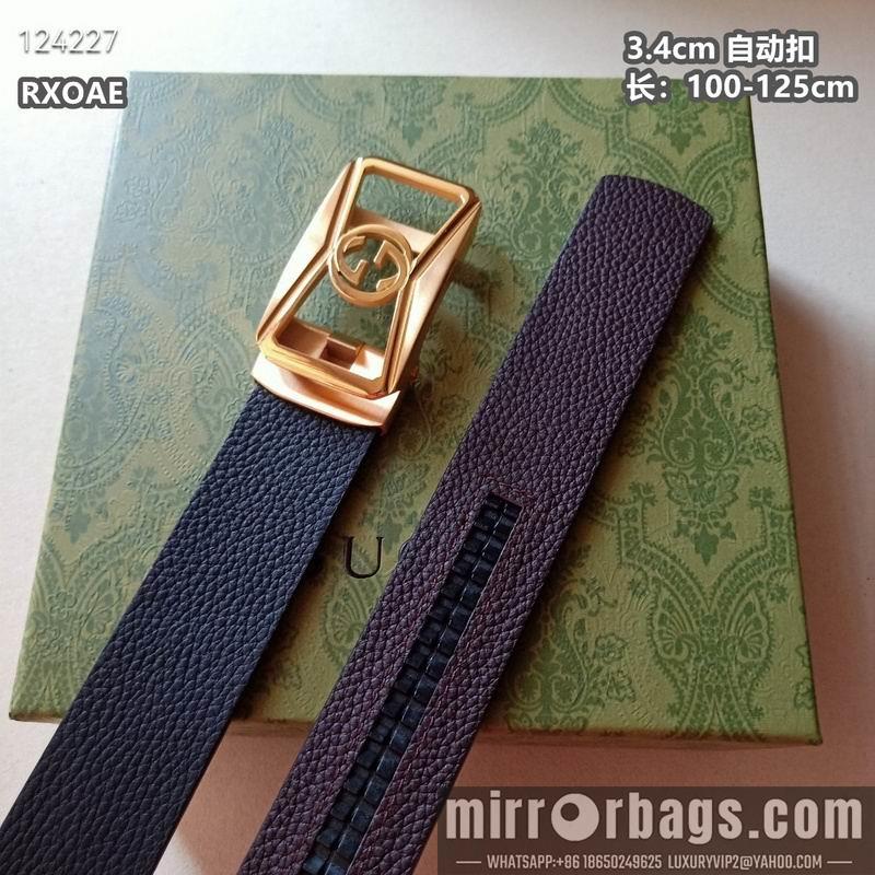 Gucci belt 34mmX100-125cm 8L20