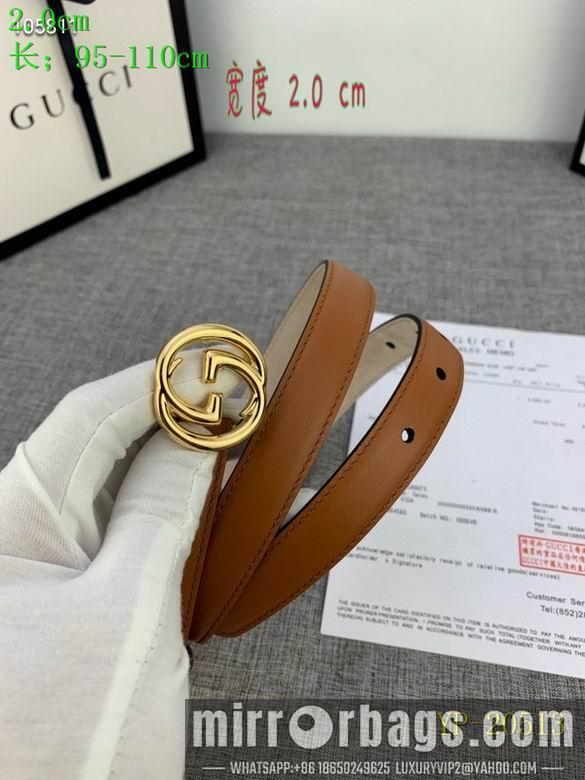 Gucci belt 20mm 95-110cm 8L01