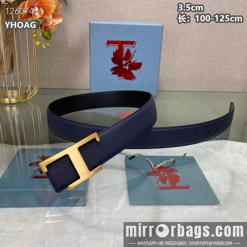 Tod's belt 35mmX100-125cm 8L07