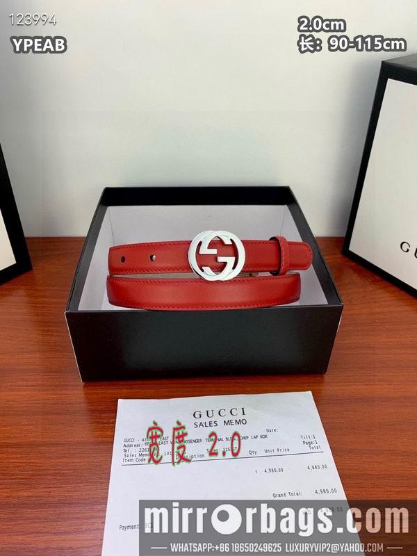 Gucci belt 20mmX90-115cm 8L24