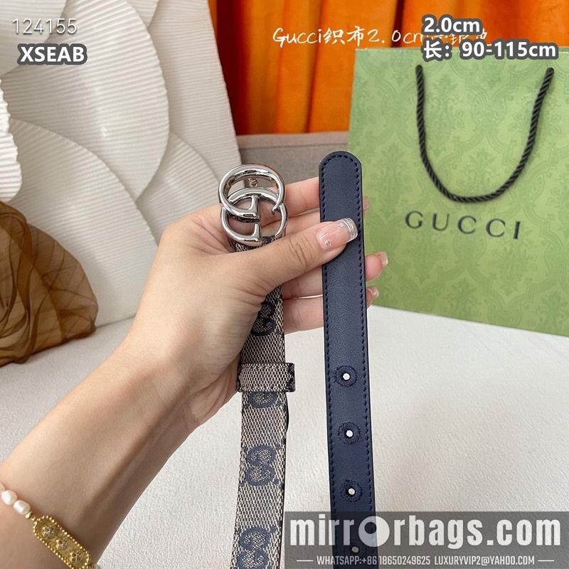 Gucci belt 20mmX90-115cm 8L18