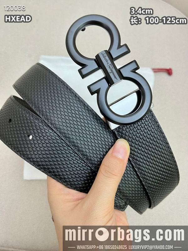 Ferragamo belt 34mmX100-125cm 8L04