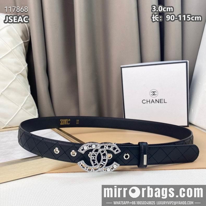 Chanel belt 30mmX90-115cm 8L07