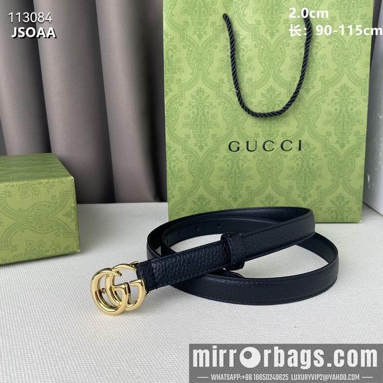 Gucci belt 20mmX90-115cm 8L12