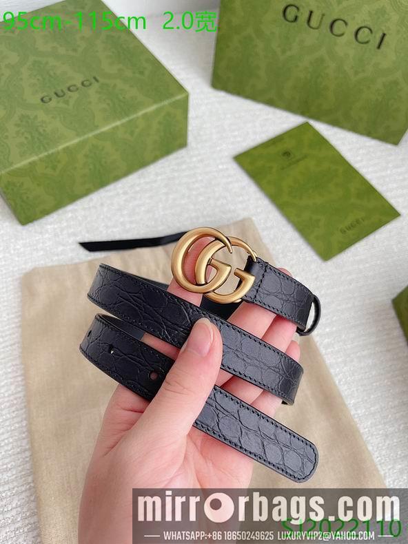 Gucci belt 20mmX95-115cm 7D03