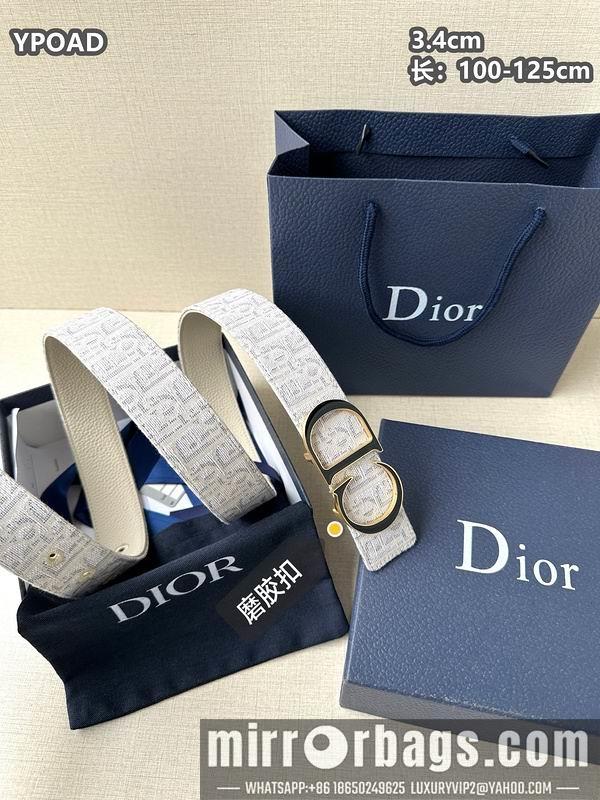 Dior belt 34mmX100-125cm 8L09