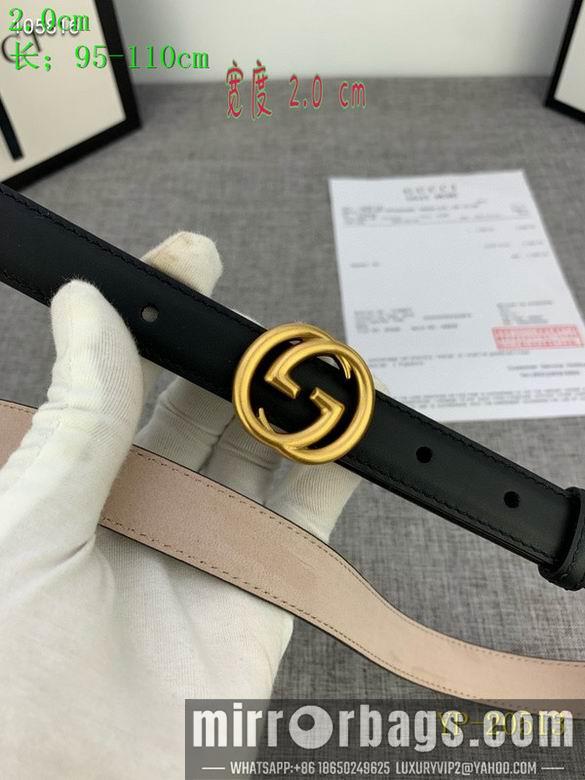 Gucci belt 20mm 95-110cm 8L01