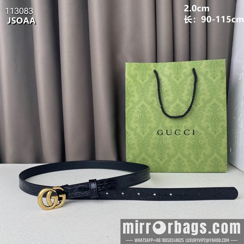 Gucci belt 20mmX90-115cm 8L11