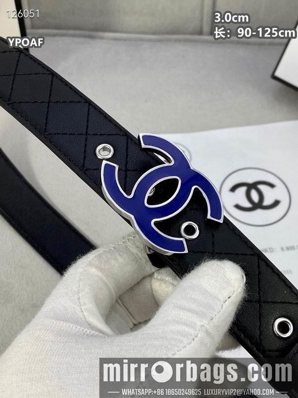 Chanel belt 30mmX90-125cm 8L12