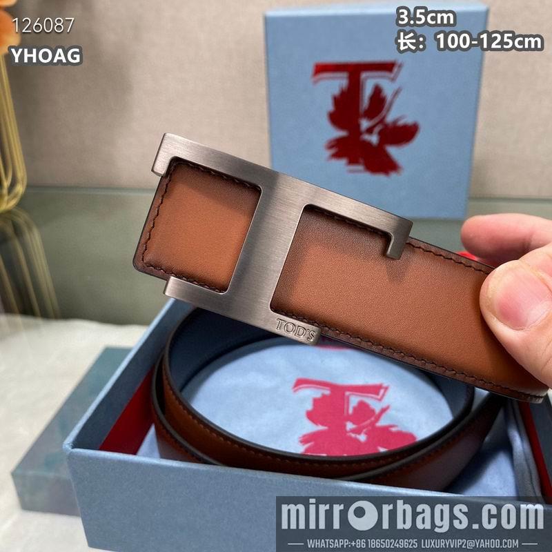Tod's belt 35mmX100-125cm 8L05