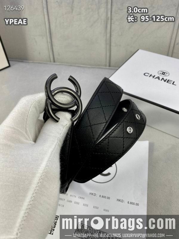 Chanel belt 30mmX95-125cm 8L23