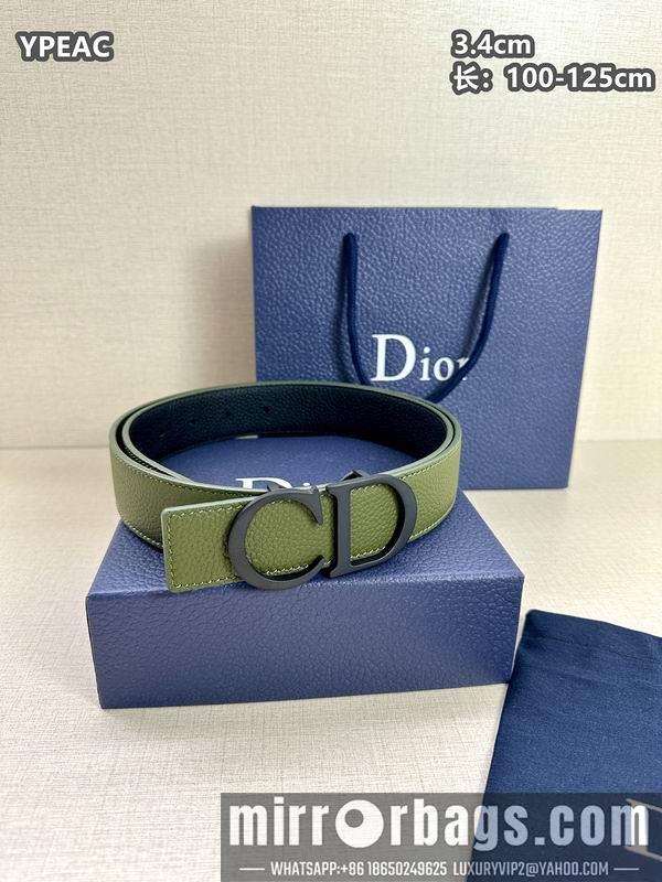 Dior belt 34mmX100-125cm 8L07